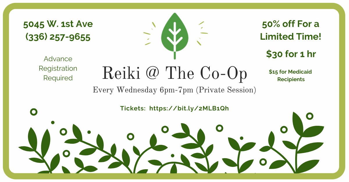 Private Reiki Session @ The Co-Op