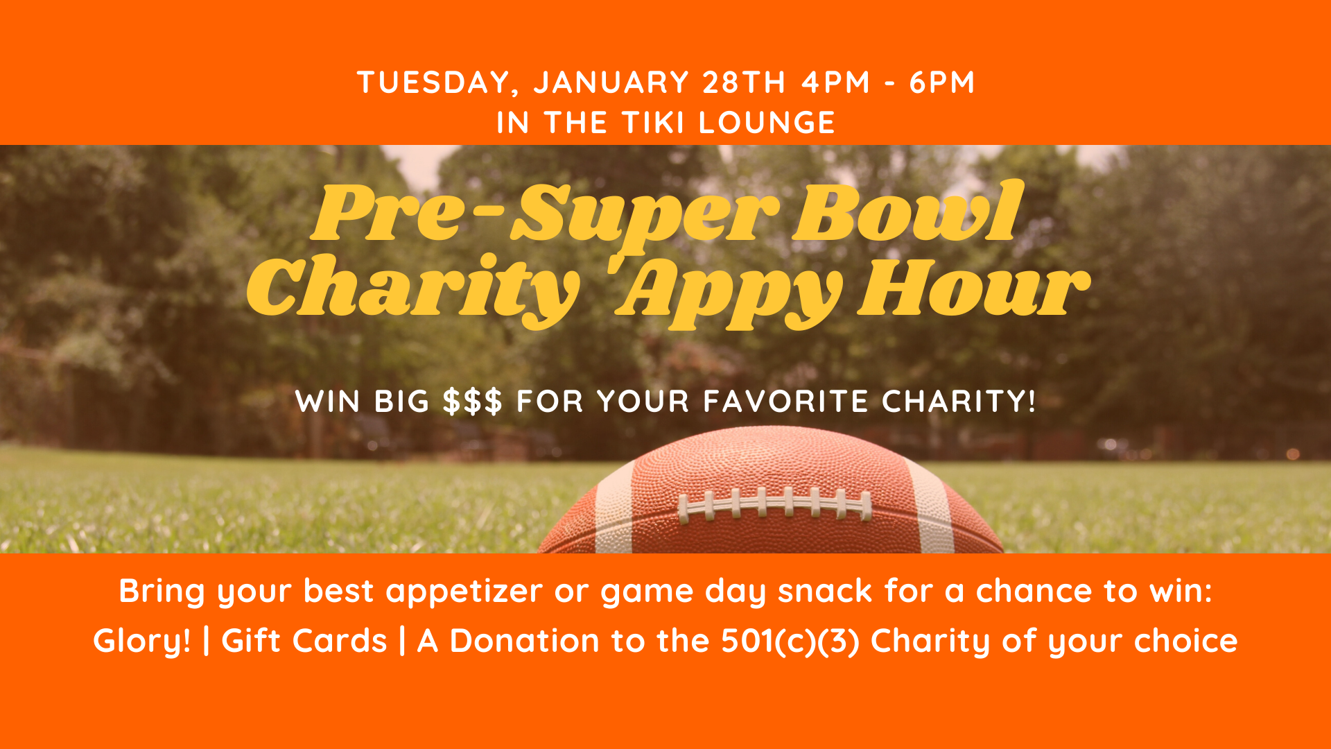 Pre-Super Bowl Charity Appy-Hour