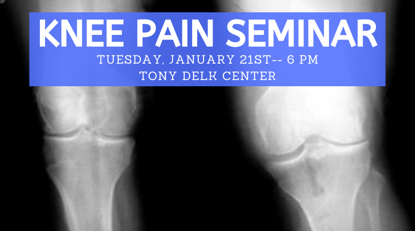 Tony Delk Center KNEE Pain Seminar - Jan. 21st