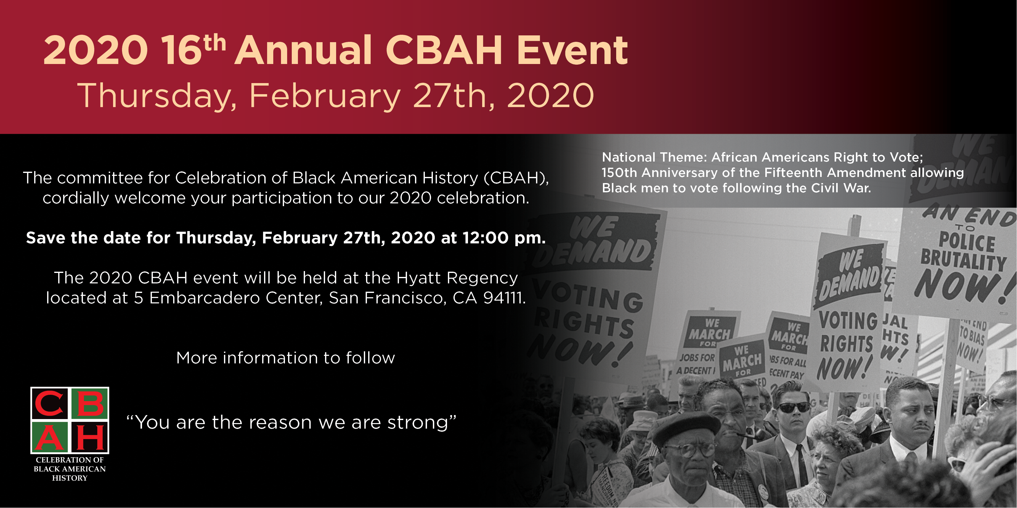 16th Annual 2020 CBAH Event