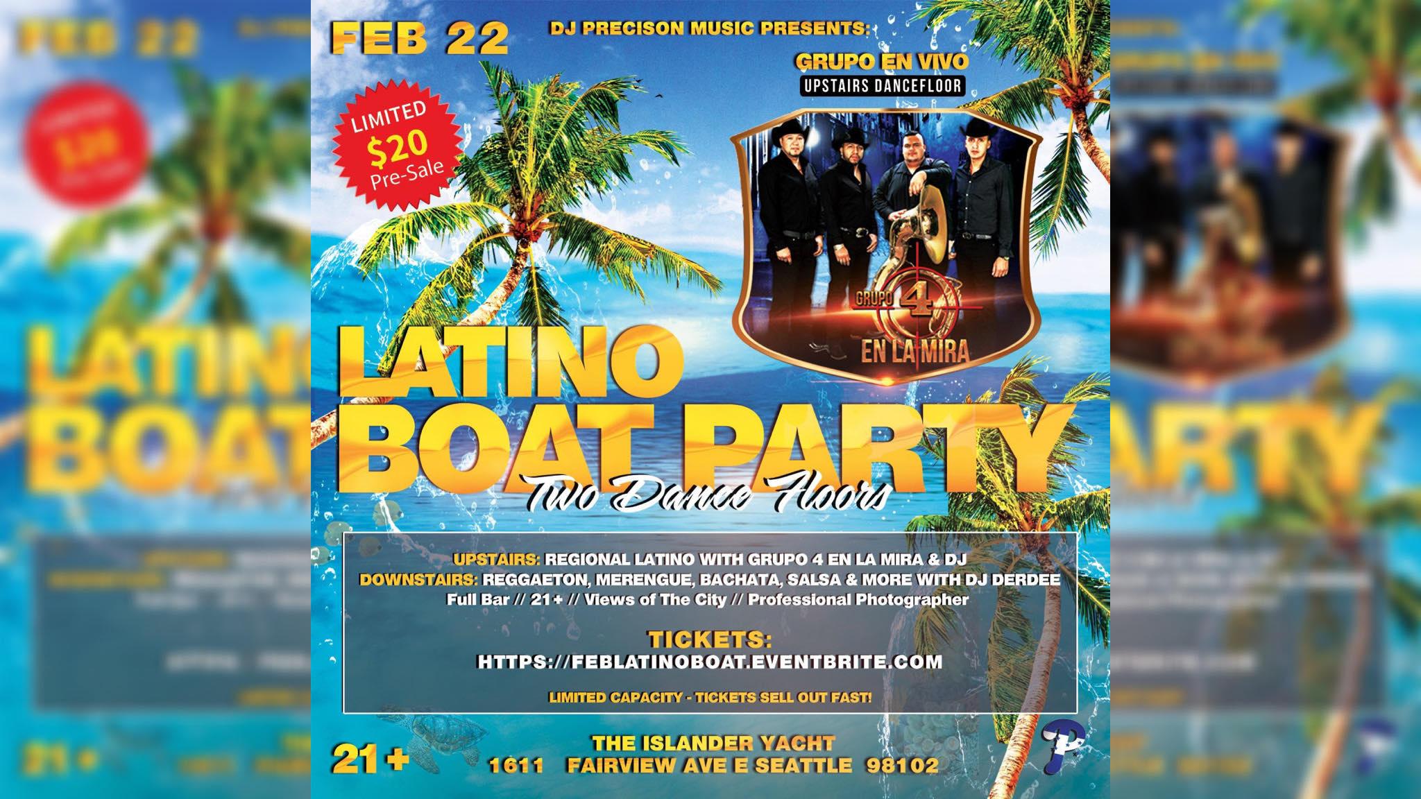 FEB: Latino Boat Party With Band