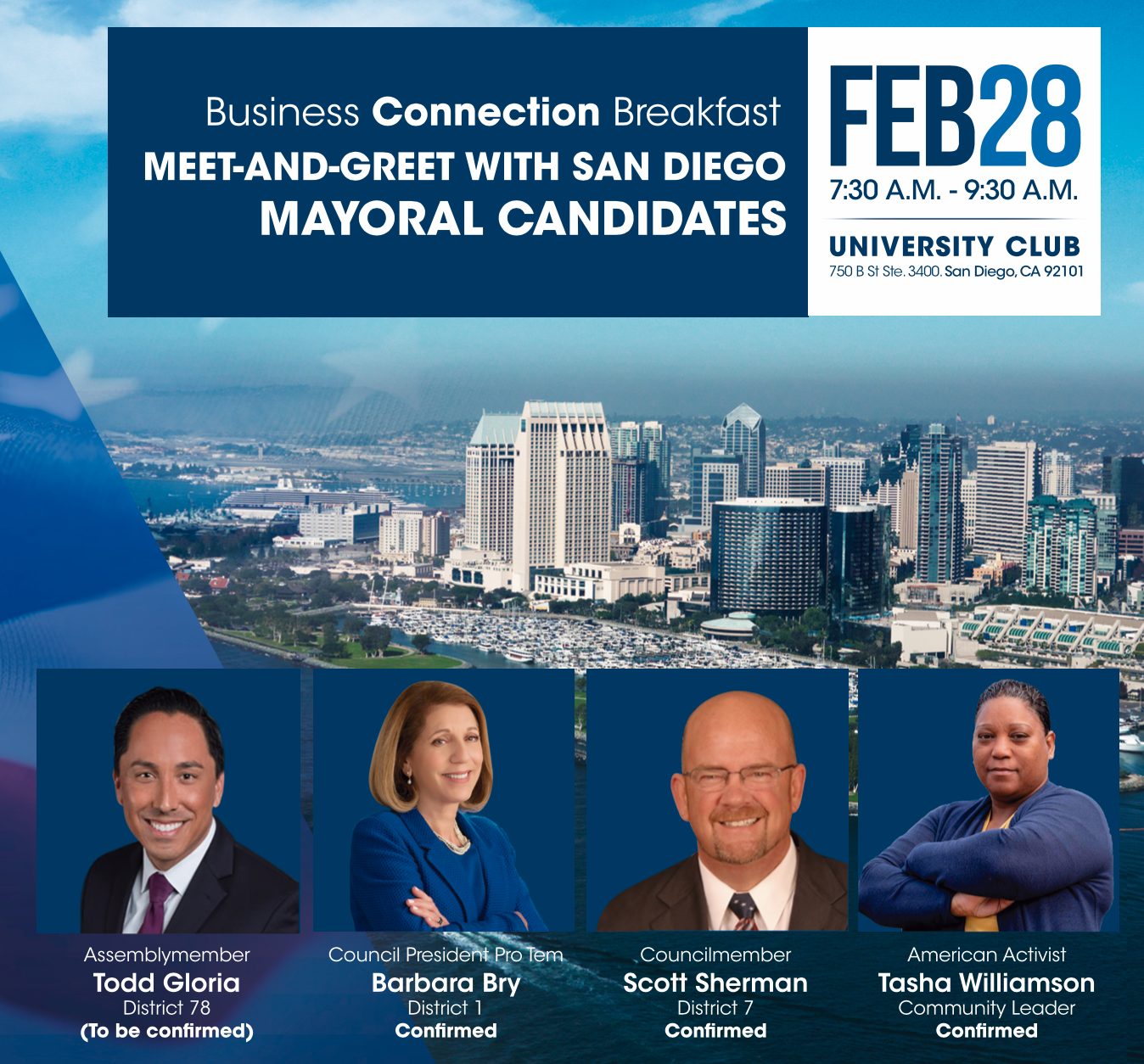 Meet and Greet with San Diego Mayoral Candidates
