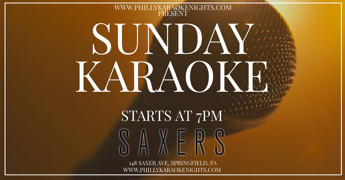 Sunday Karaoke at Saxers Pub (Delaware County, PA)