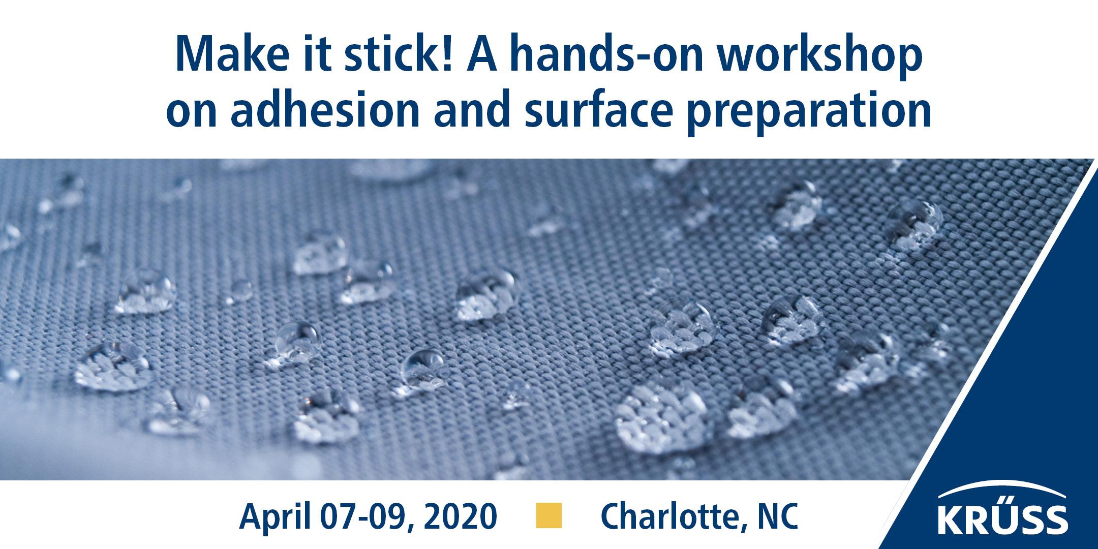 Make it stick! A hands-on workshop on adhesion and surface preparation