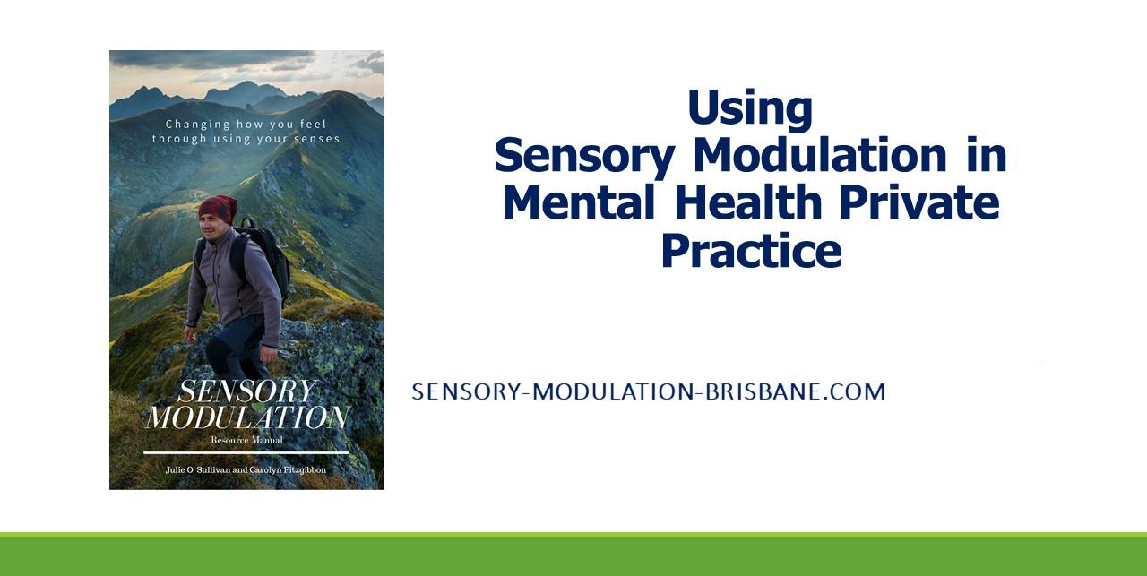 Sensory Modulation In Mental Health Private Practice - 24 AUG 2020