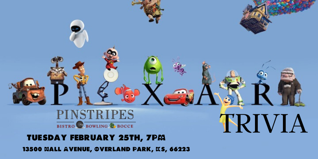 Disney Pixar Movie Trivia at Pinstripes Overland Park