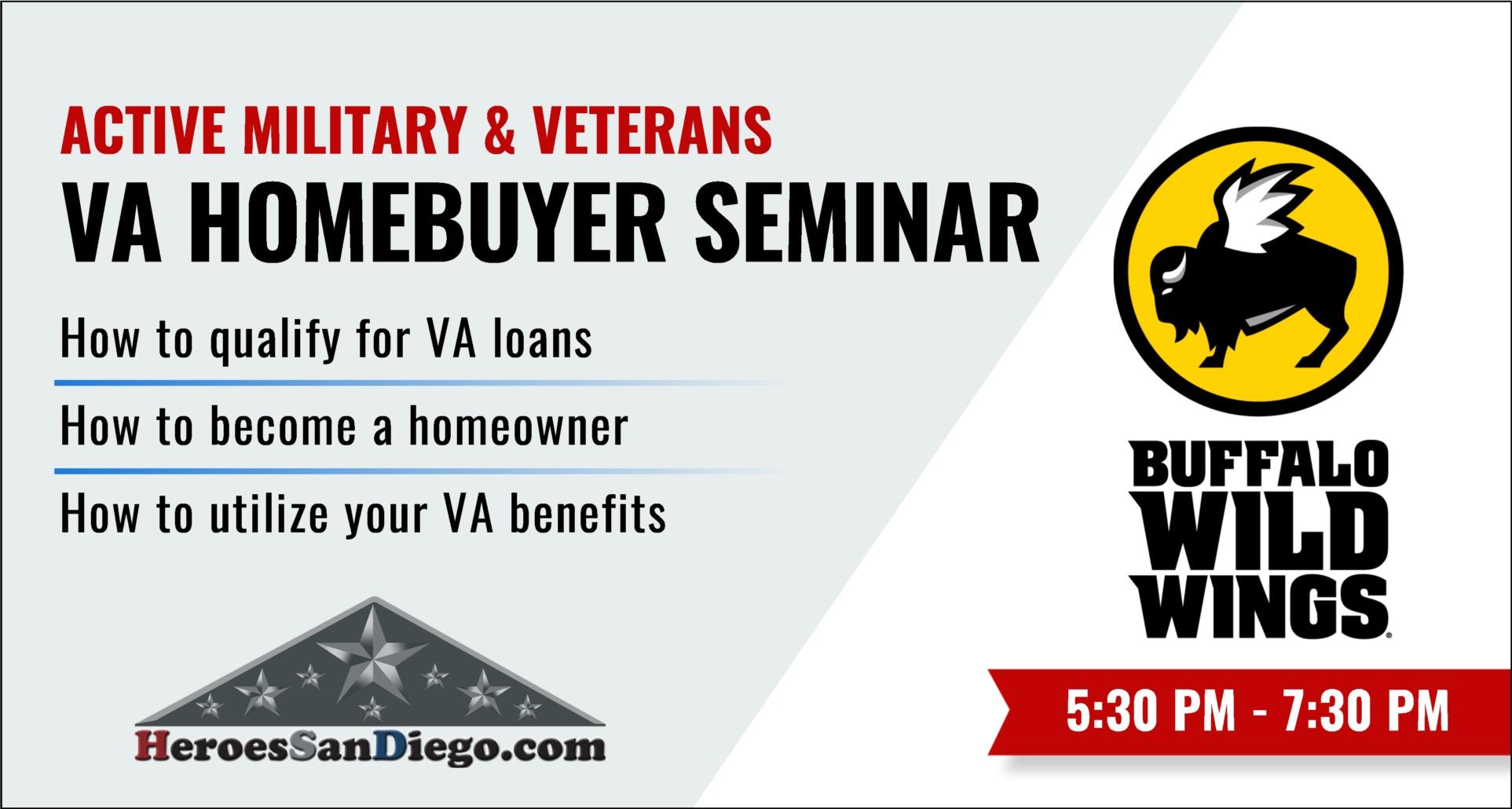 San Diego Military & Veterans VA Homebuyer Seminar Workshop