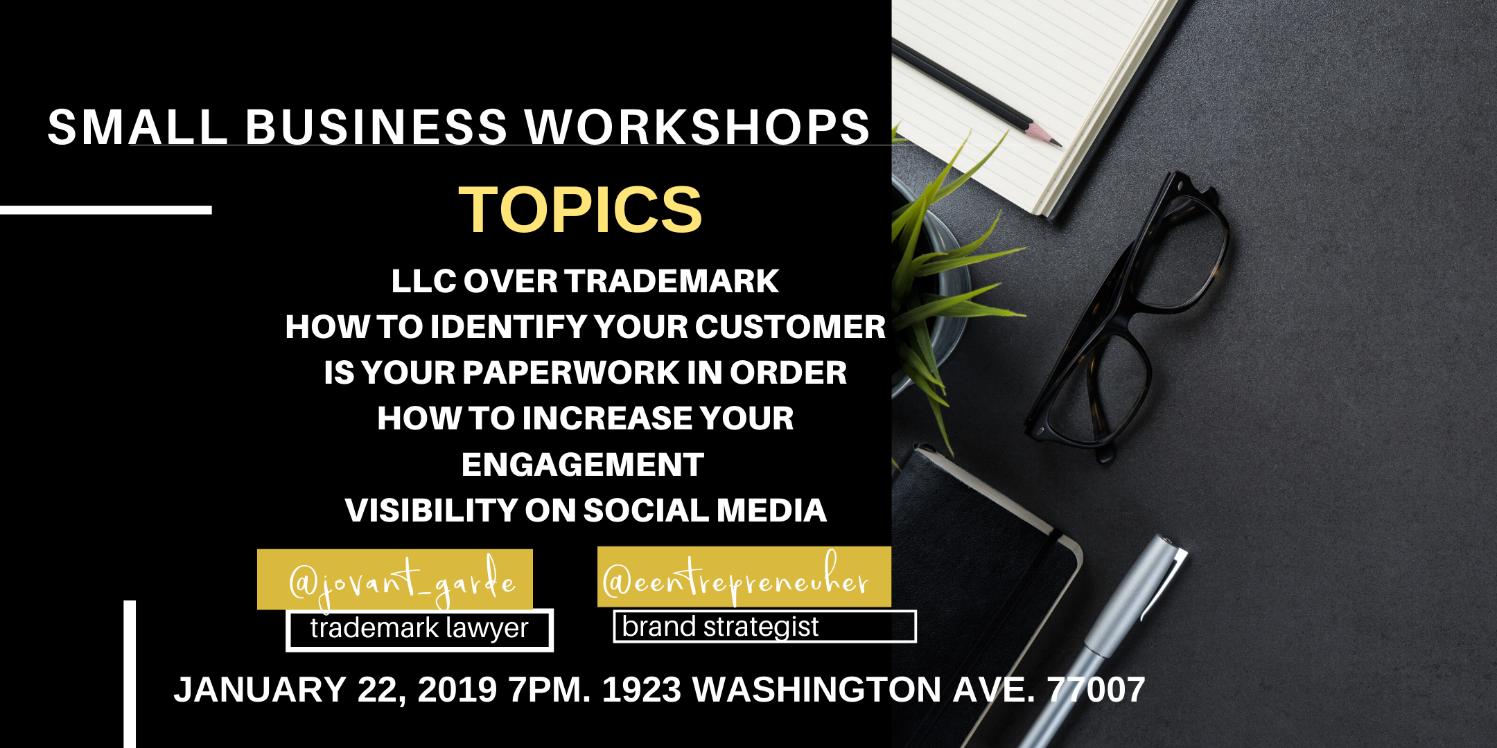 Startup & Small Business Workshops