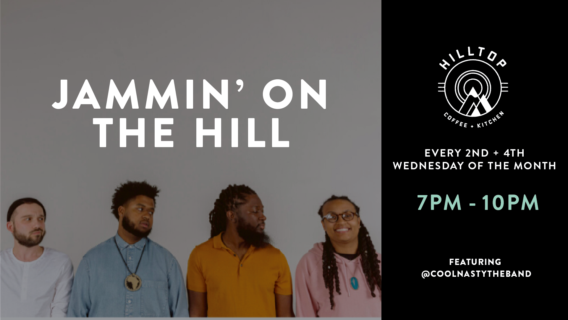 Hilltop Live Presents Jammin' on the Hill: Open Mic + Jam Session