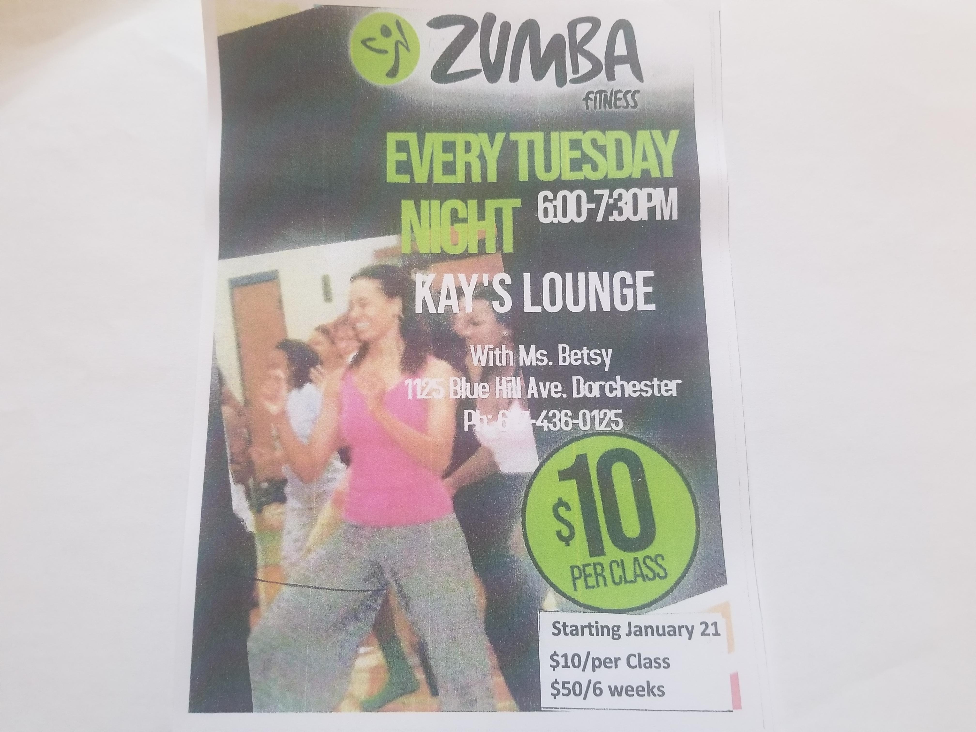 Zumba Tuesdays @Kay's