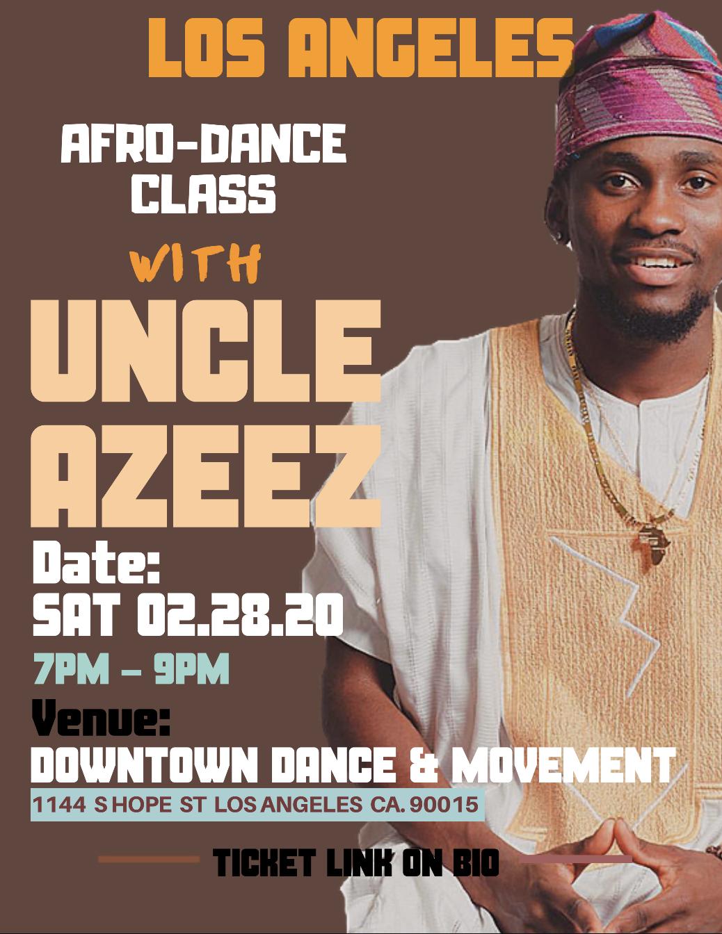 AFRO-DANCE W / UNCLE AZEEZ (LOS ANGELES)