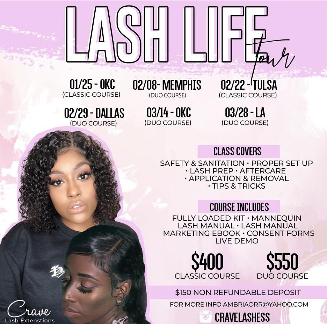 1 DAY CLASSIC AND VOLUME LASH TRAINING 