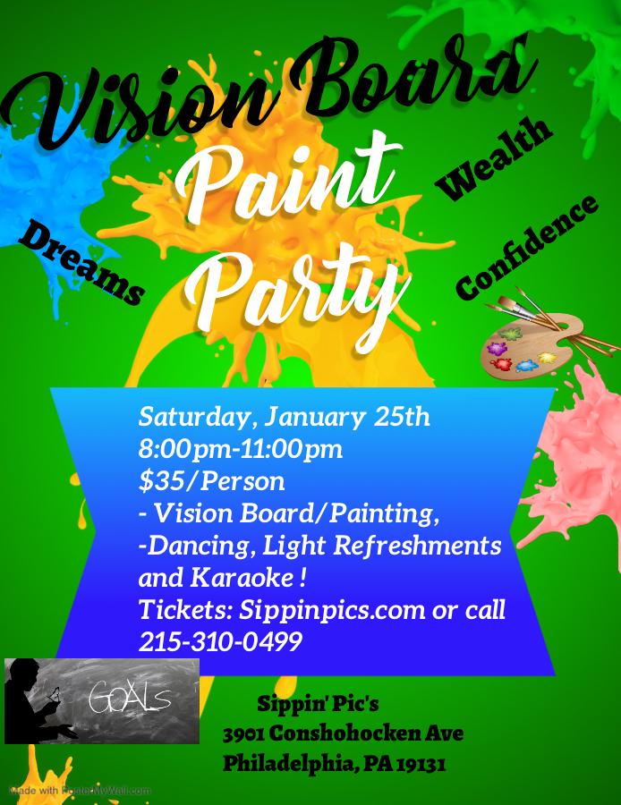 Vision Board Paint Party