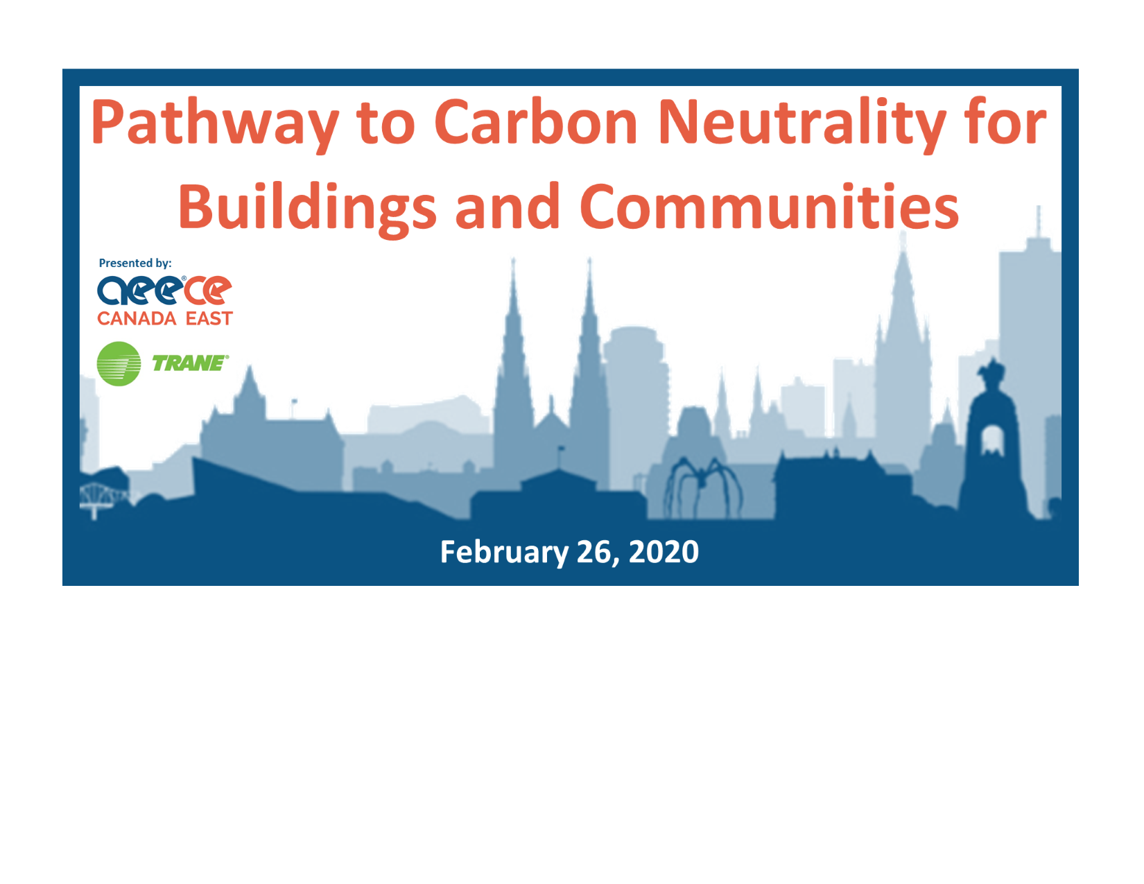 Pathway to Carbon Neutrality for Buildings and Communities