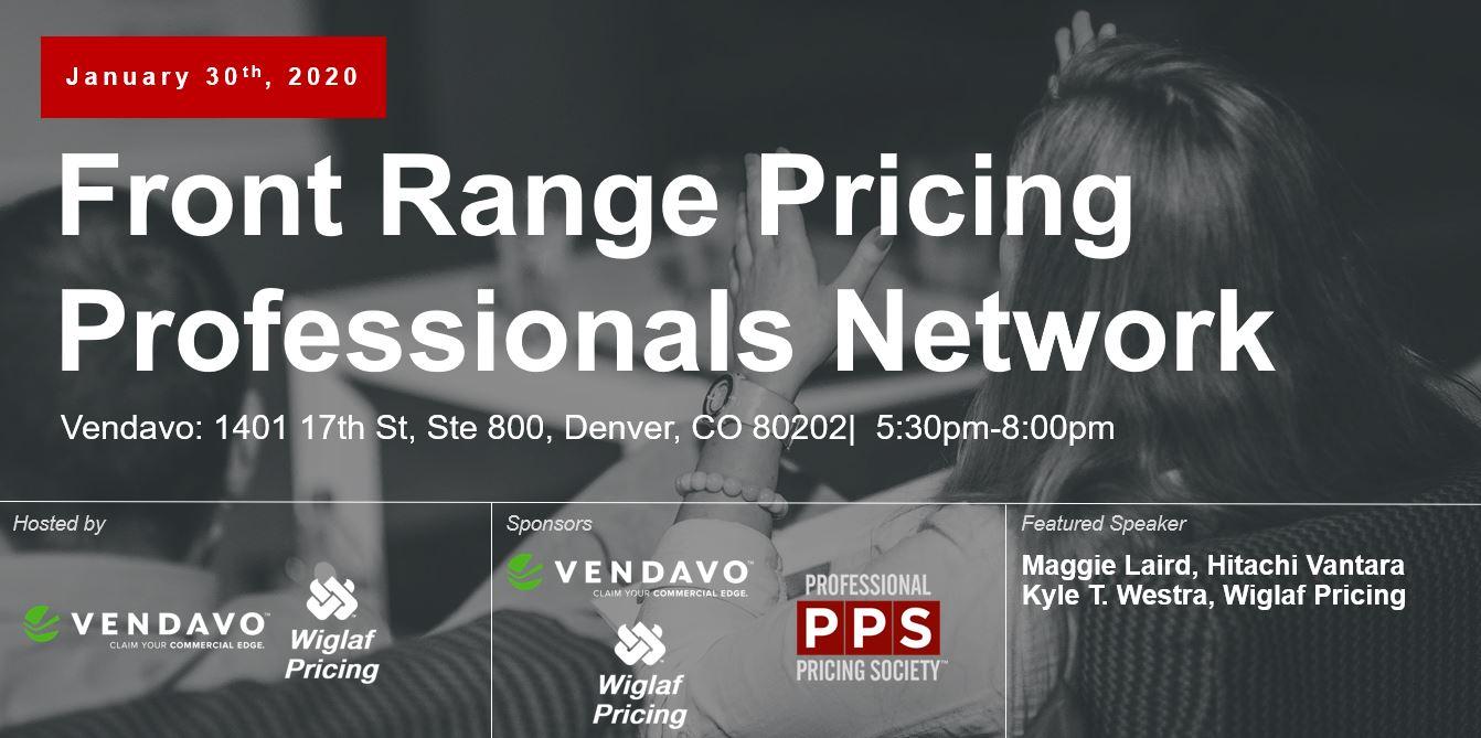 Front Range Pricing Professionals Network, January 2020 - Featuring Maggie Laird of Hitachi Vantara