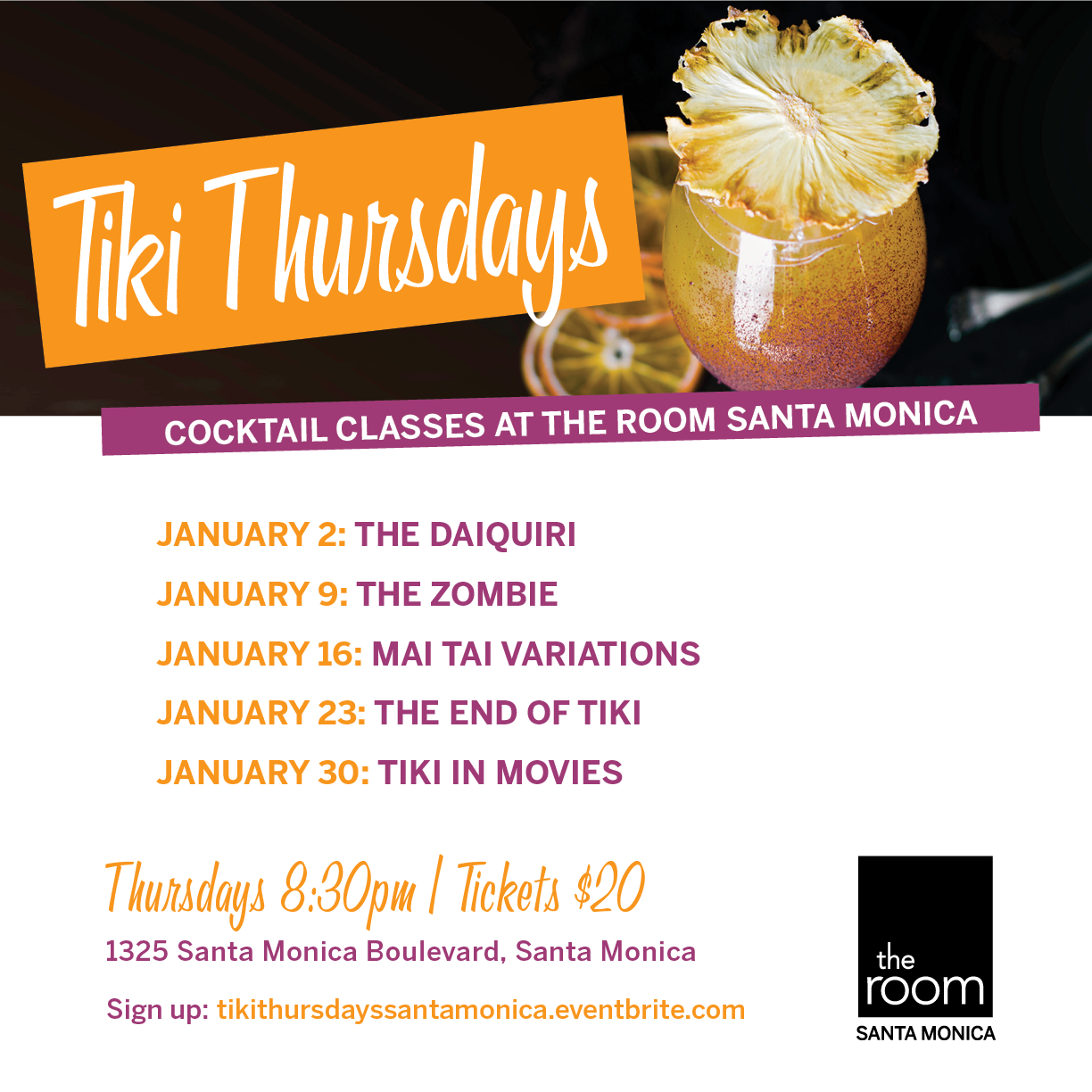 Tiki Thursdays Cocktail Class