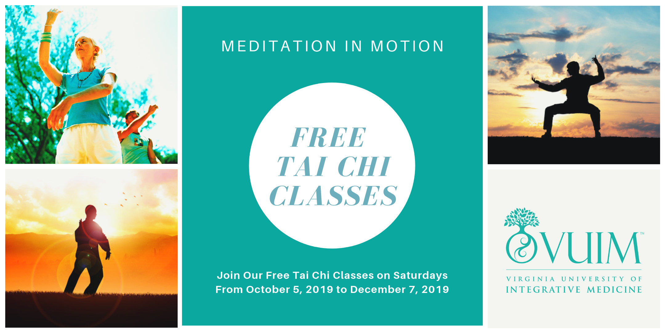 2020 Free Tai Chi Classes at Virginia University of Integrative Medicine