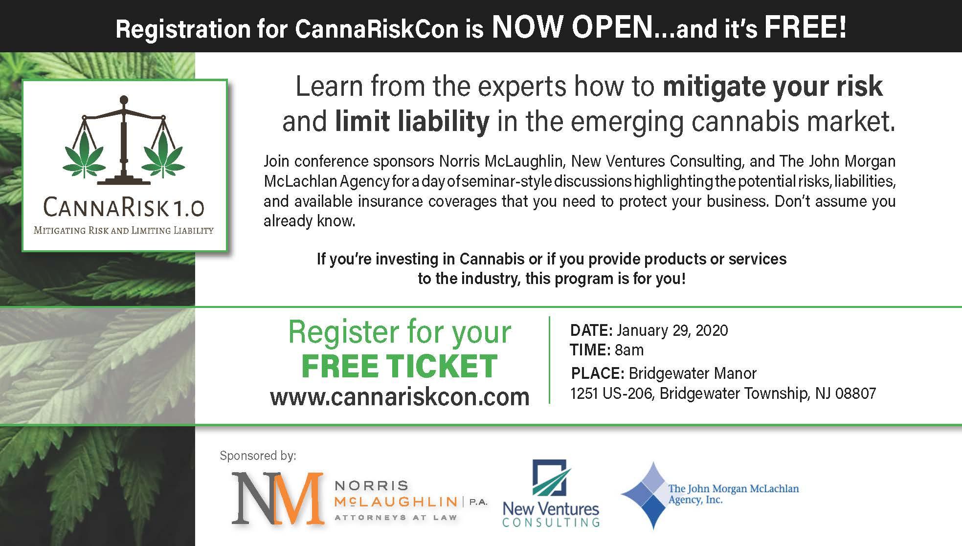 CannaRiskCon 1.0 - Mitigating Risk and Limiting Liability