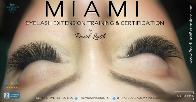 Classic Eyelash Extension Training Hosted by Pearl Lash Miami February 2, 2020