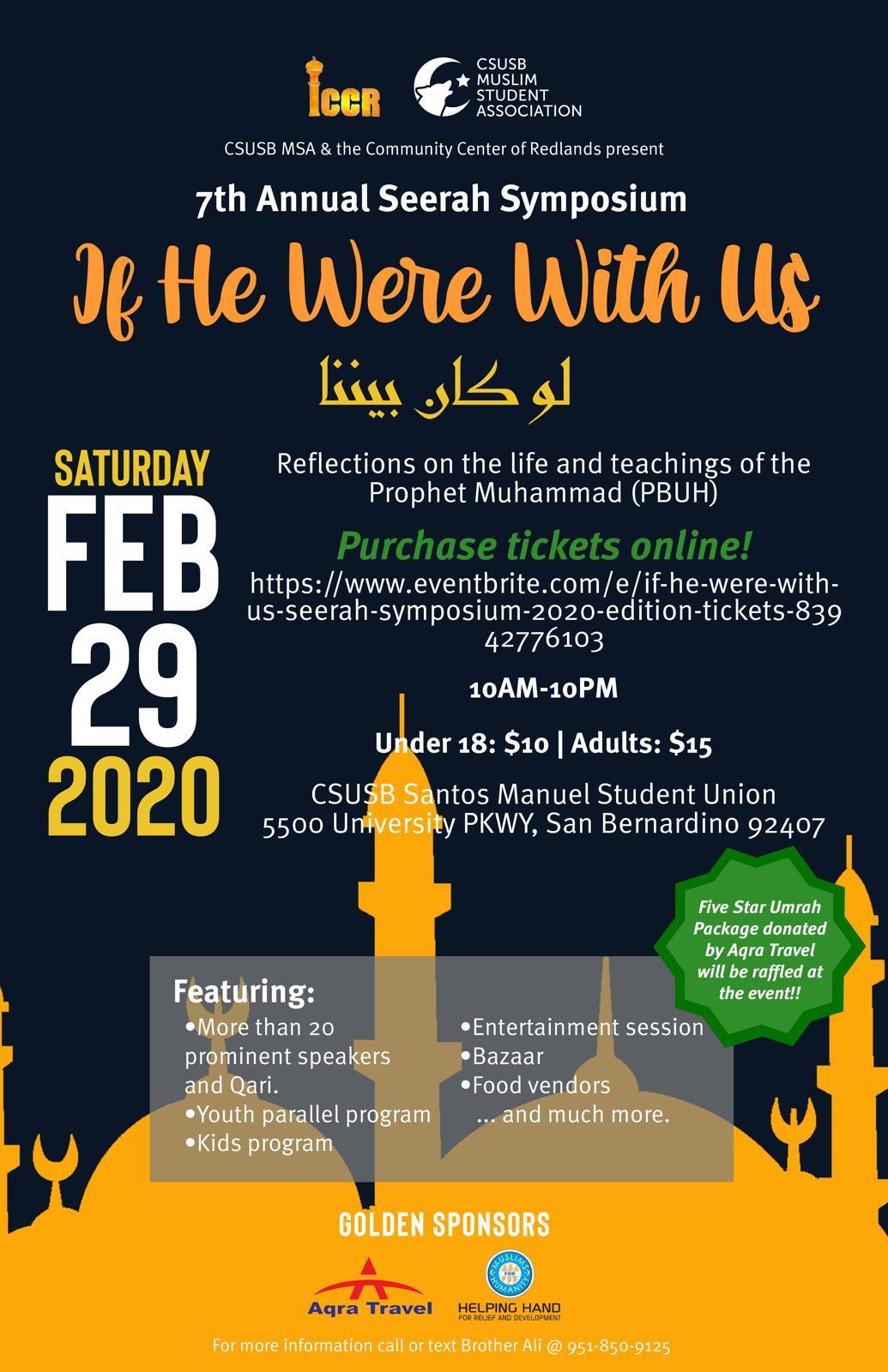 “If He Were With Us” Seerah Symposium 2020 Edition 
