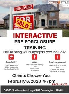 Free Interactive Pre-Foreclosure Training for Real Estate Agents