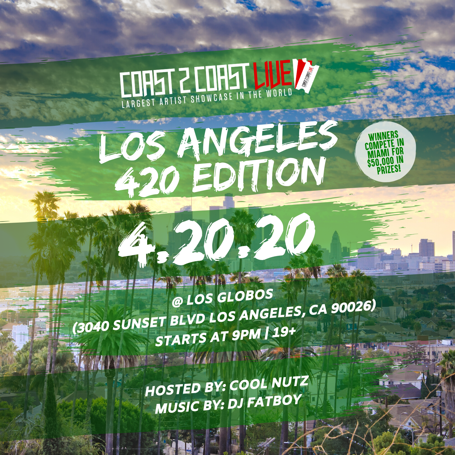 Coast 2 Coast LIVE Showcase Los Angeles - Artists Win $50K In Prizes