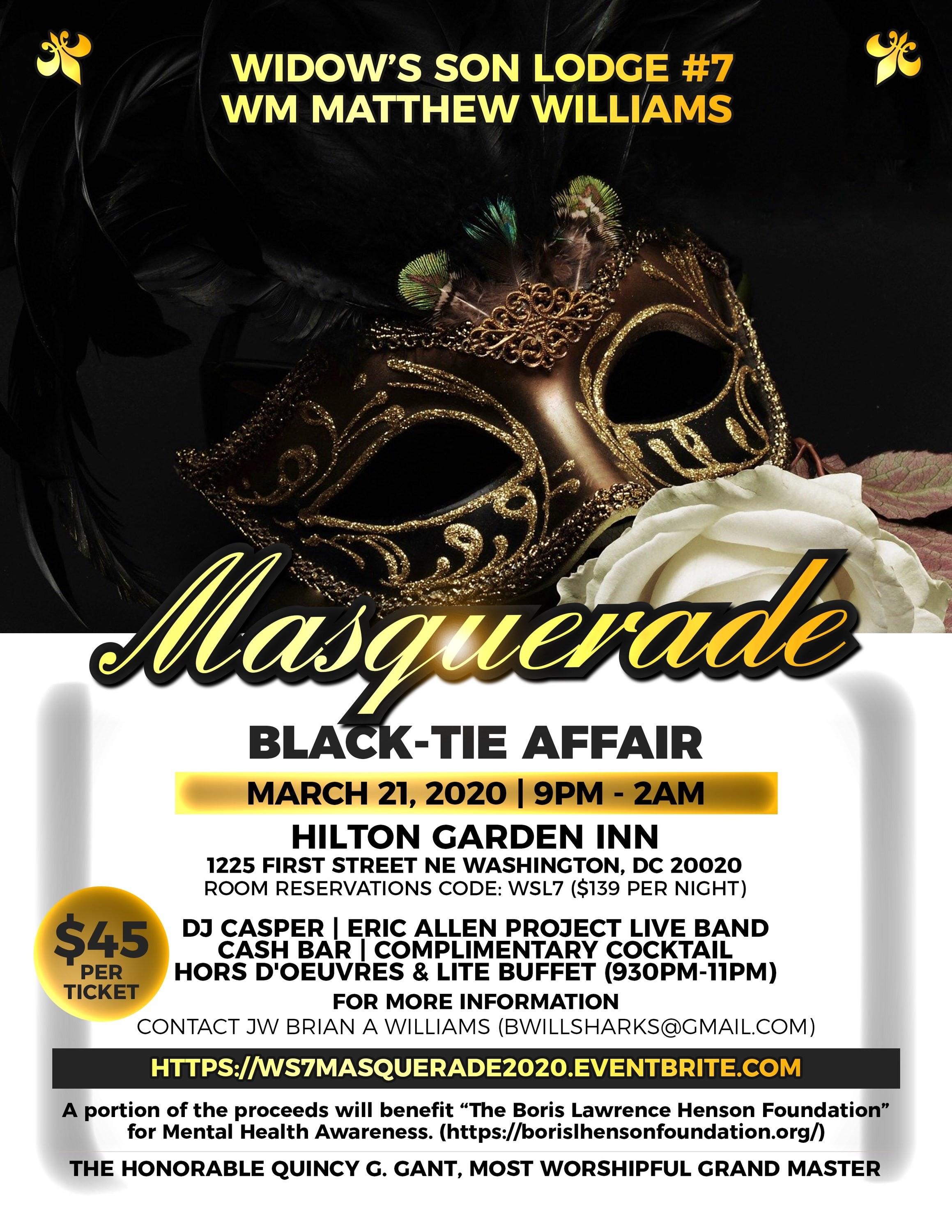 2020 Masquerade Black-Tie Affair