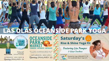 Las Olas Oceanside Park Yoga Fit By Donation Farmers Market