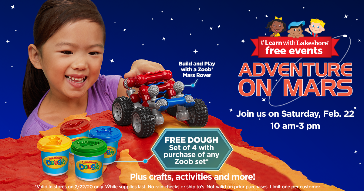 Lakeshore's Adventure on Mars - Free In Store Event (Boise)