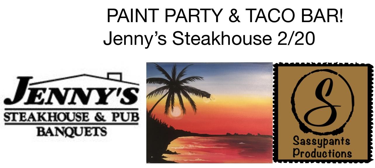 Paint Party at the Beach - Jenny’s Steakhouse 2/20