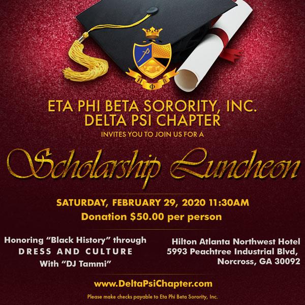 Eta Phi Beta Sorority Inc. - Delta Psi Scholarship Luncheon