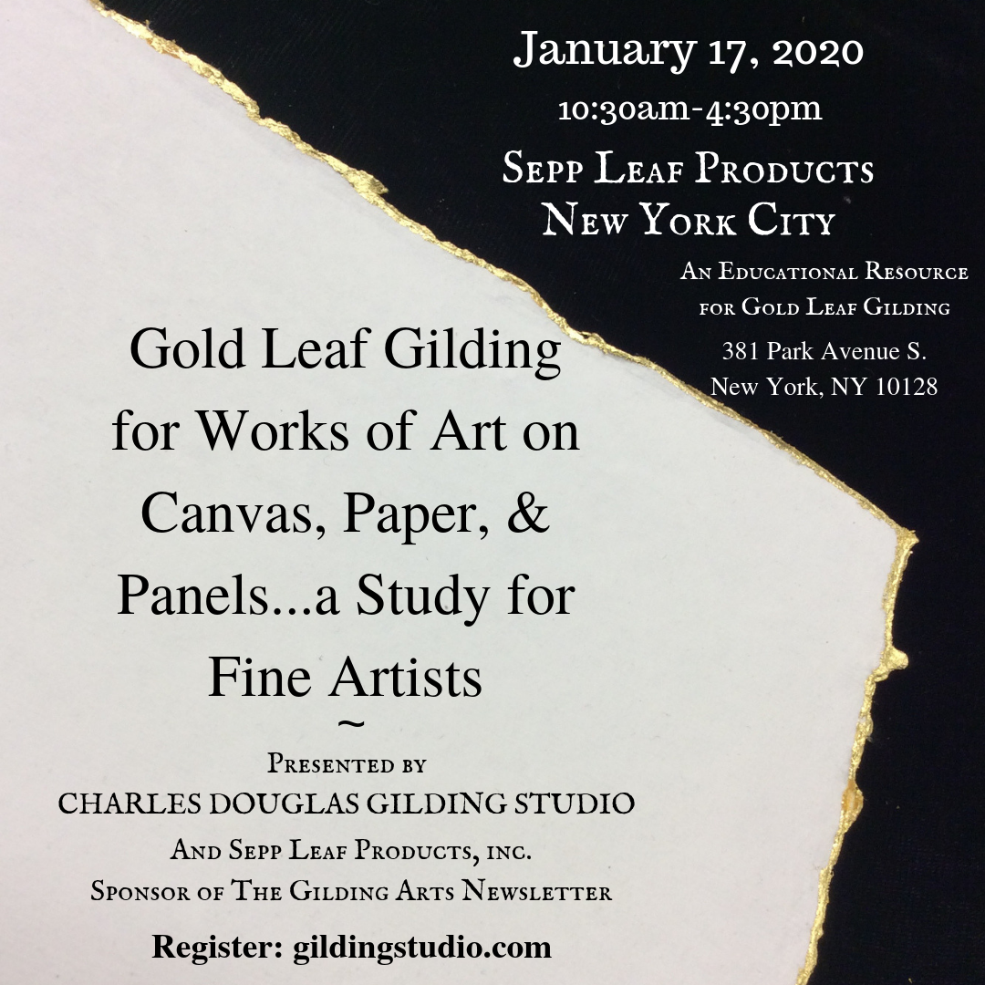 New York ~ Gilding for Works of Art on Canvas, Paper, Panels~a Study for Fine Artists