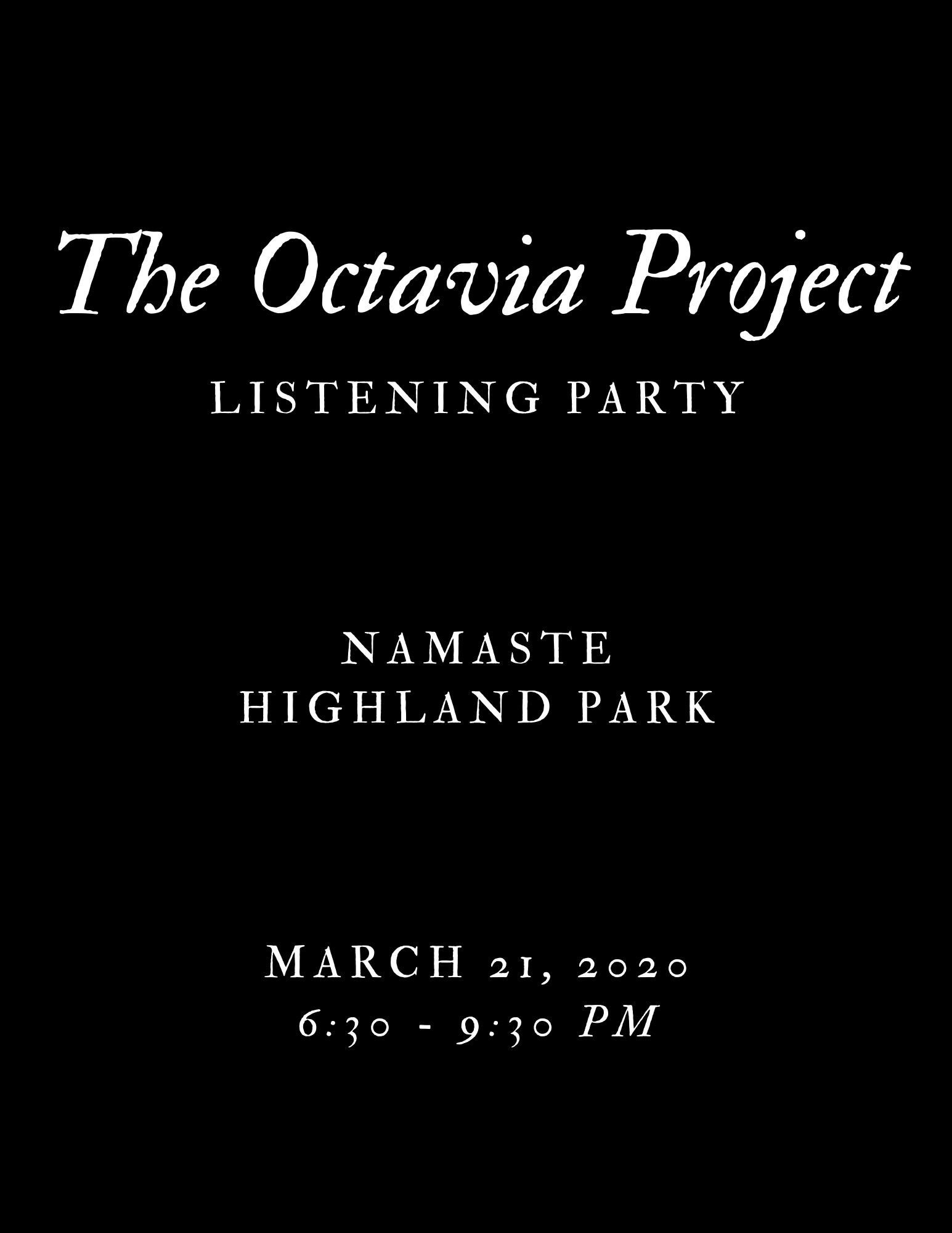 The Octavia Project Listening and EP Release Party