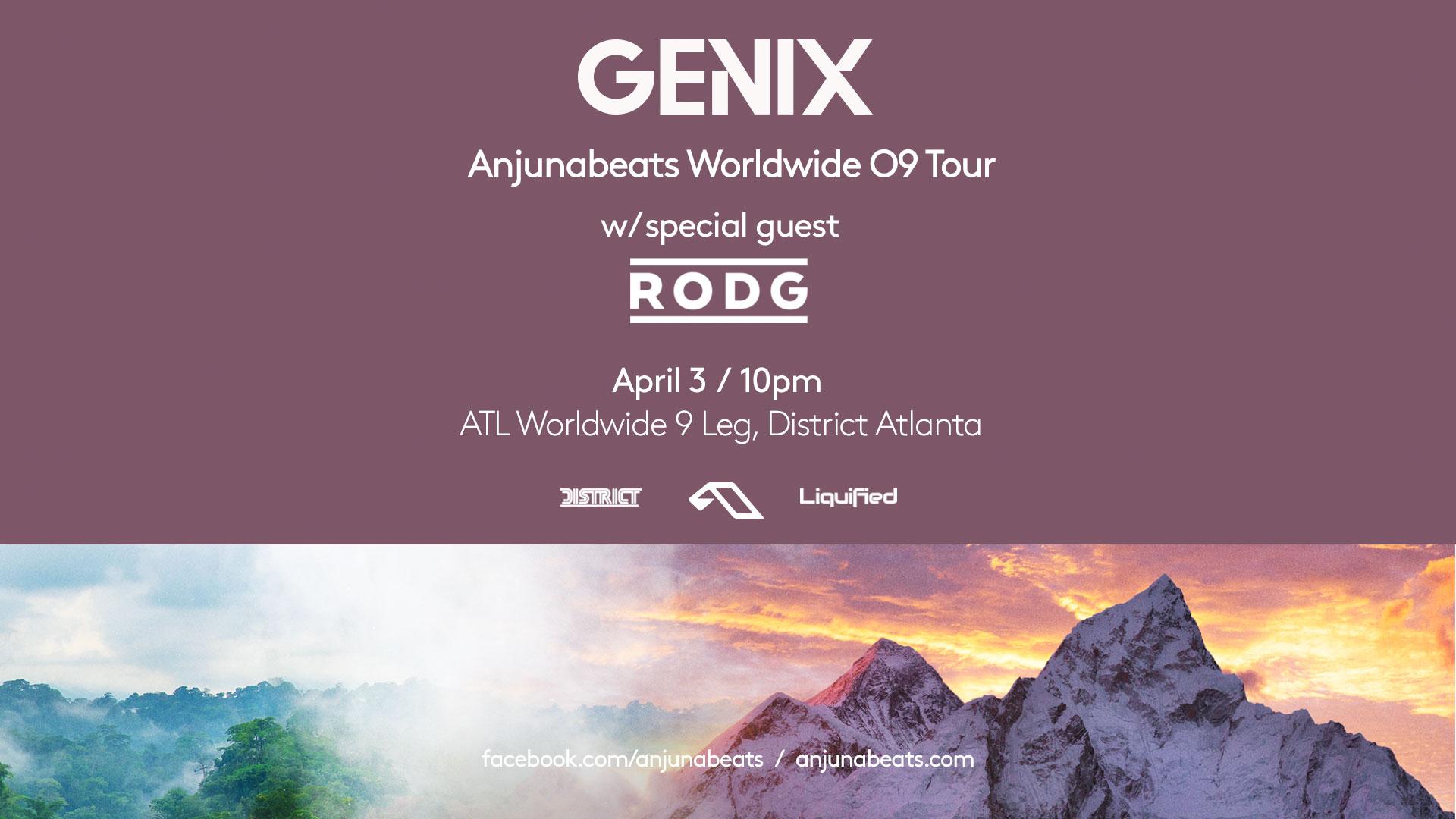 GENIX - Anjunabeats Worldwide 09 Tour | Friday July 17th 2020