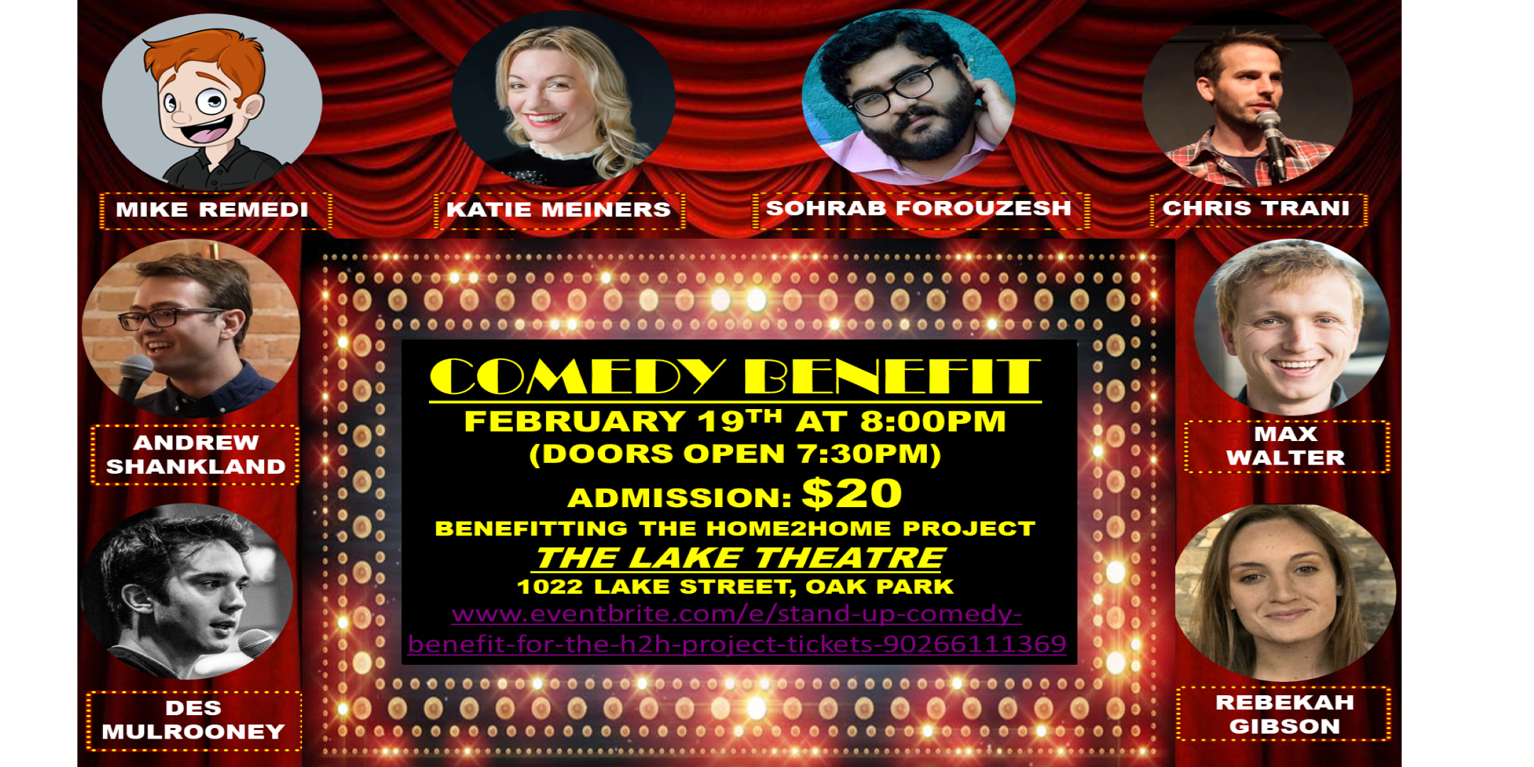 Stand-Up Comedy Benefit for the H2H Project