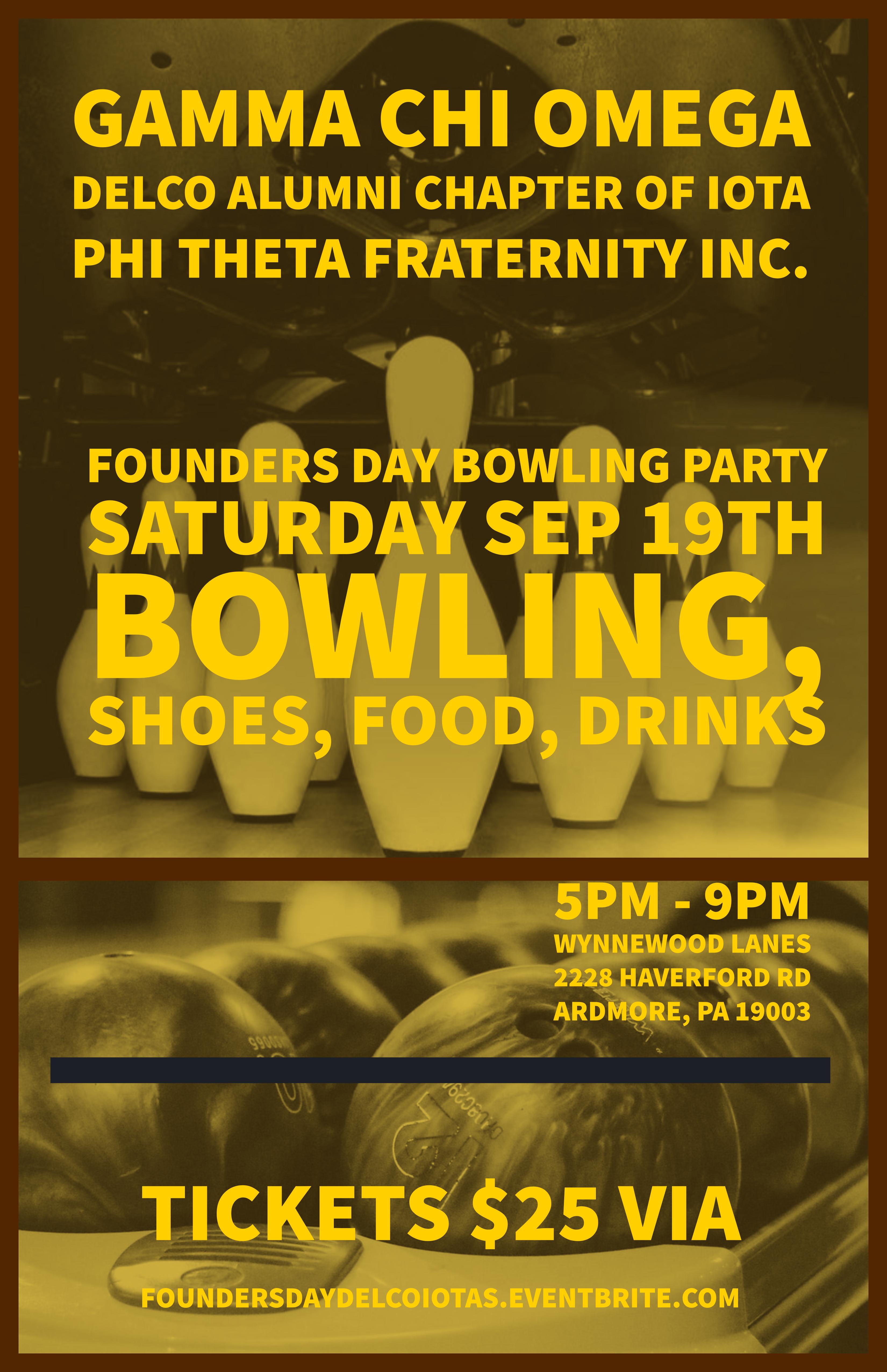 Founders Day Bowling Party