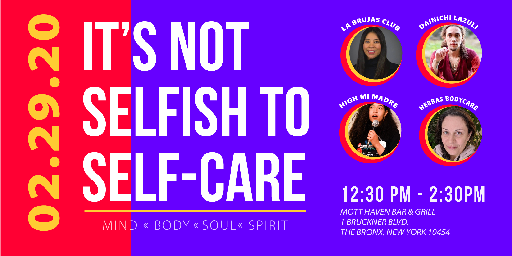 It's not SELFISH to Self-Care | Self-Exploration event in the Bronx | FREE
