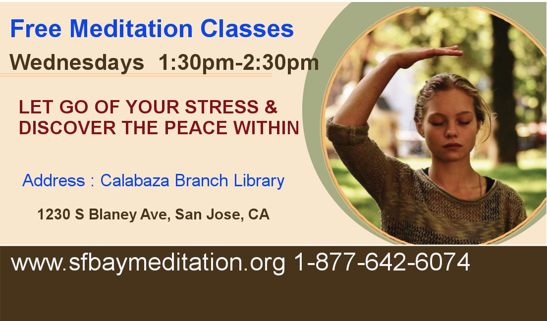 Free Meditation classes in San Jose Calabazas Library
