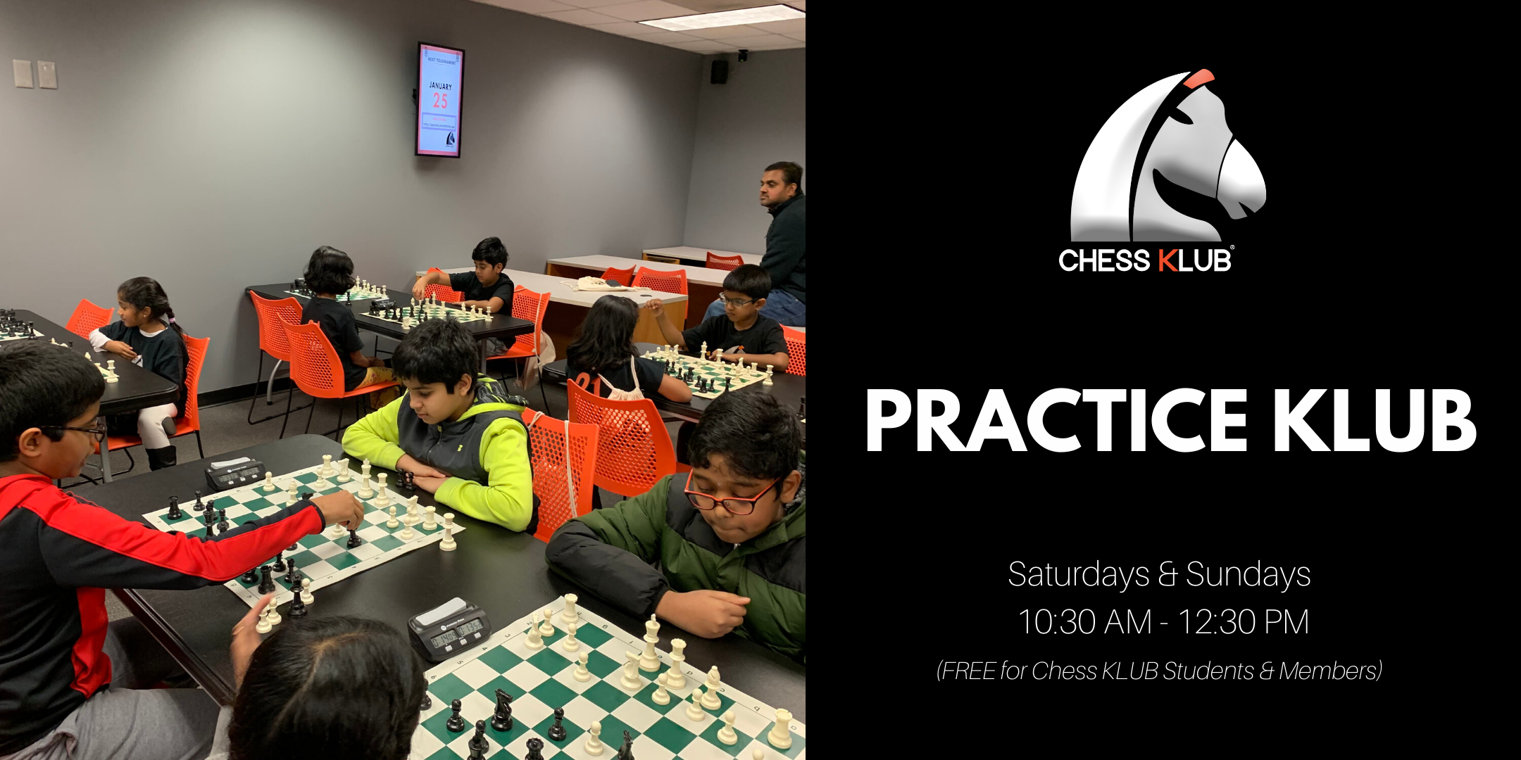 Free Chess Practice Sessions - at Chess KLUB