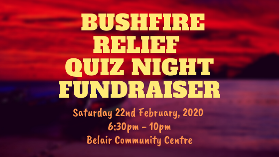 Bushfire Relief Quiz Night Fundraiser - Sold Out - still able to Donate
