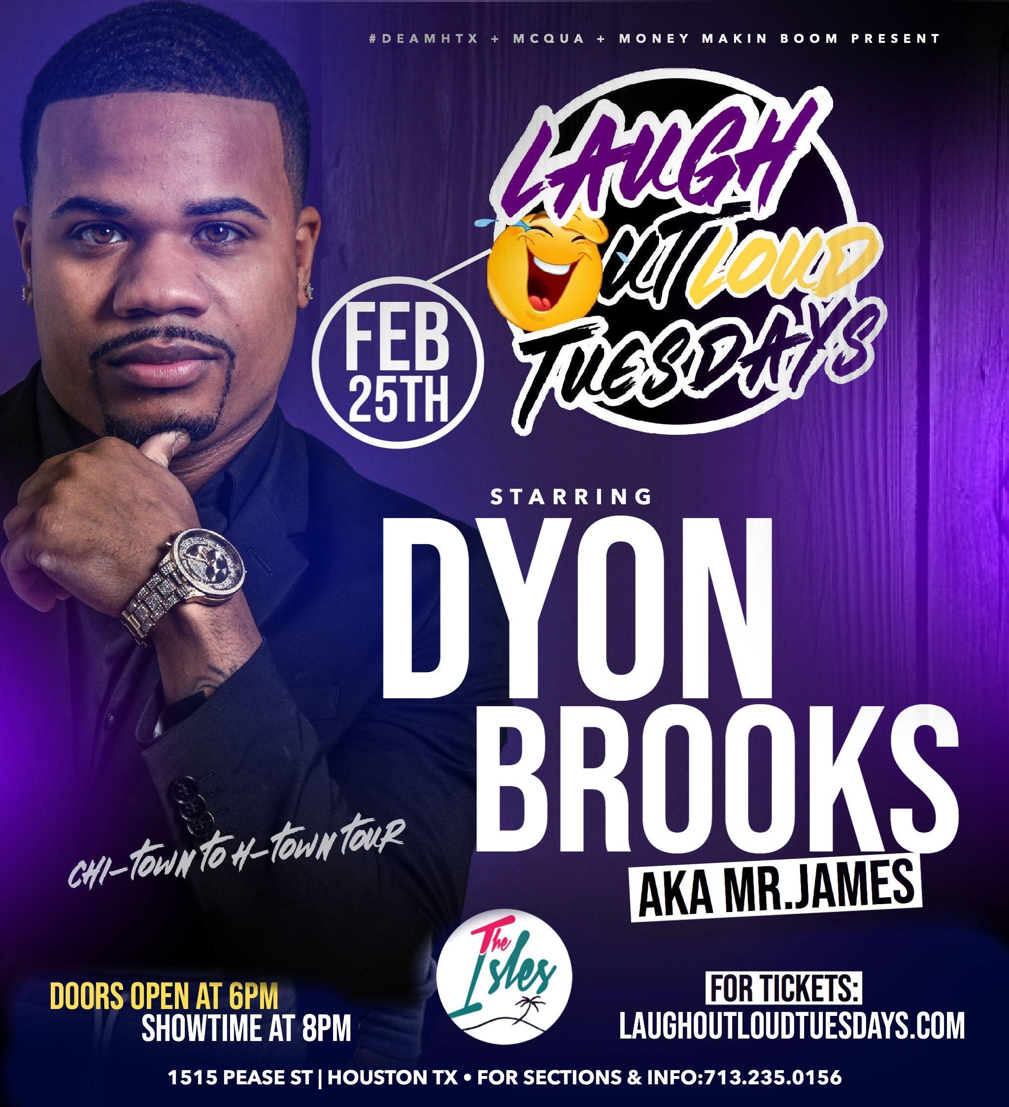 Feb. 25th Doyon Brooks at Laugh Out Loud Tuesday @ Ador 403 W. Gray St
