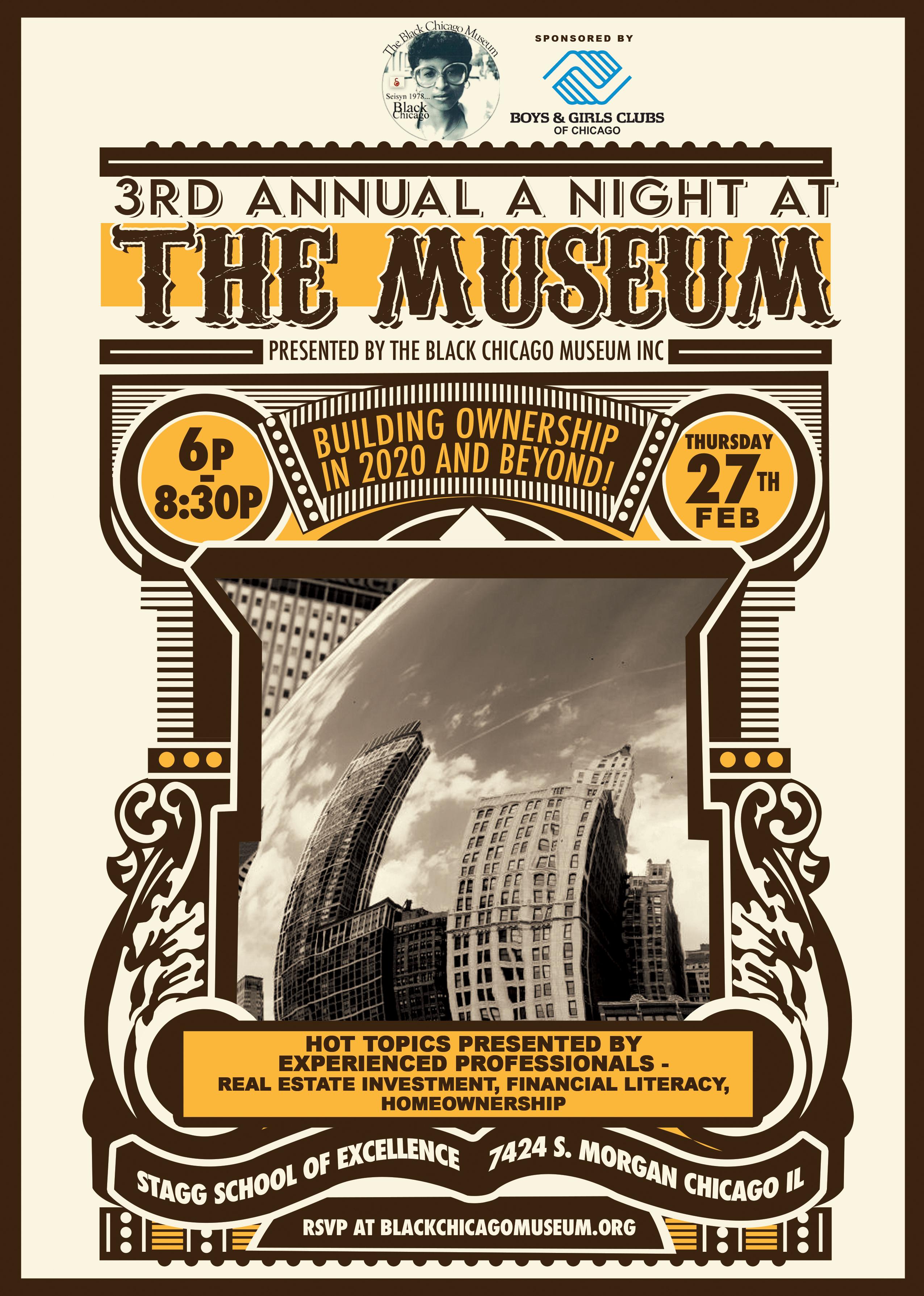 3rd Annual A Night at the MUSEUM - BUILDING OWNERSHIP in 2020 AND BEYOND!!!