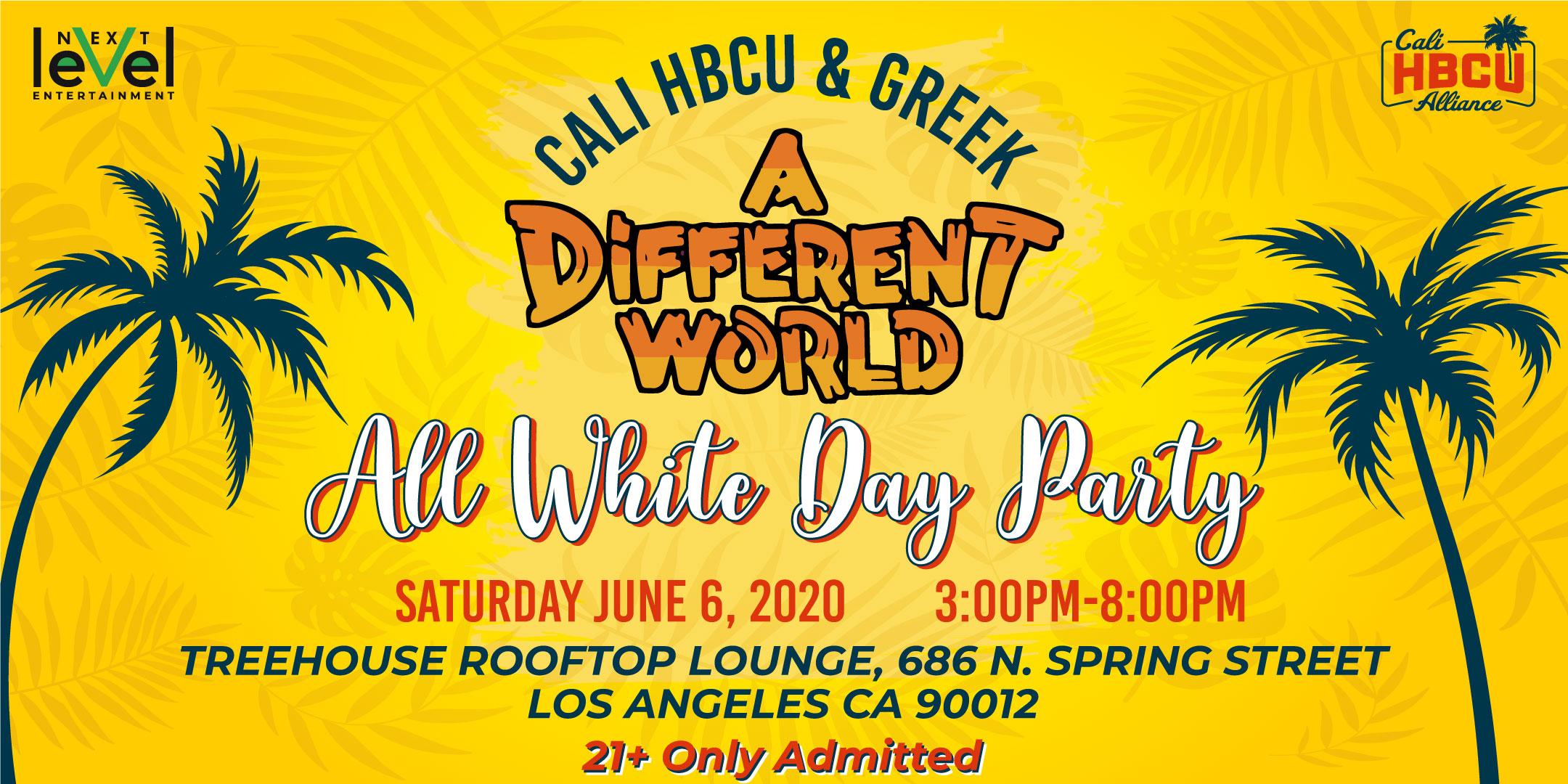 CALI HBCU & GREEK ALL WHITE DAY PARTY