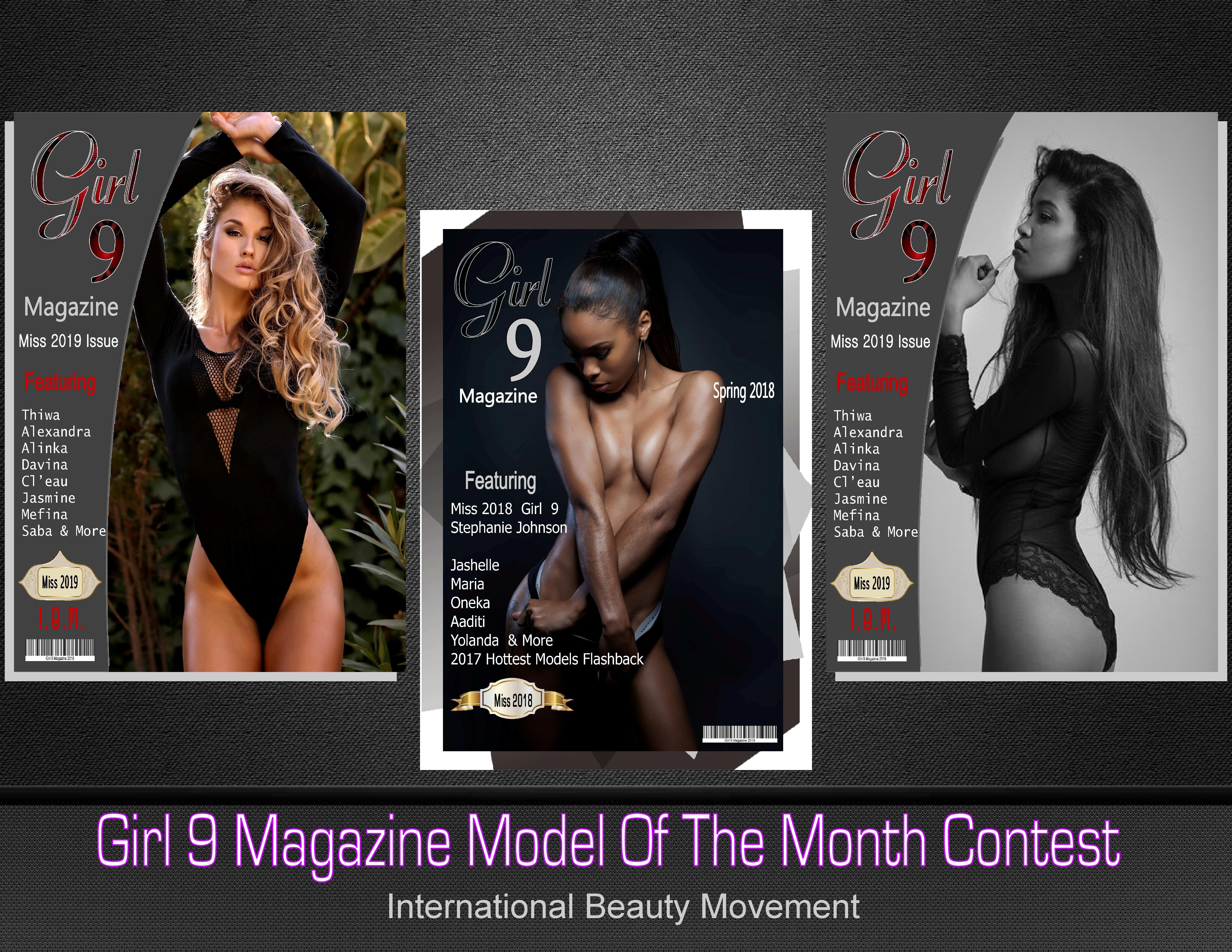 Girl 9 Magazine Free Lingerie Model of the Month Contest