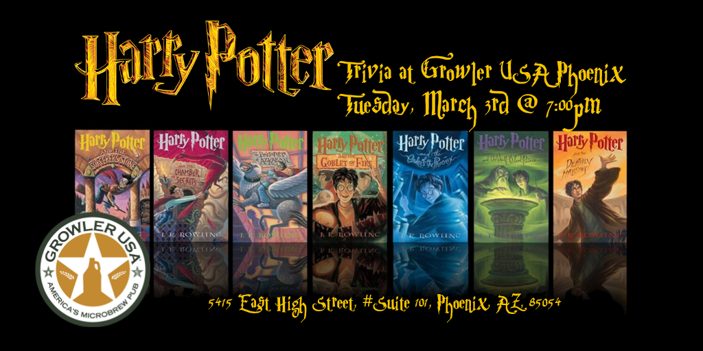 Harry Potter Books Trivia at Growler USA Phoenix