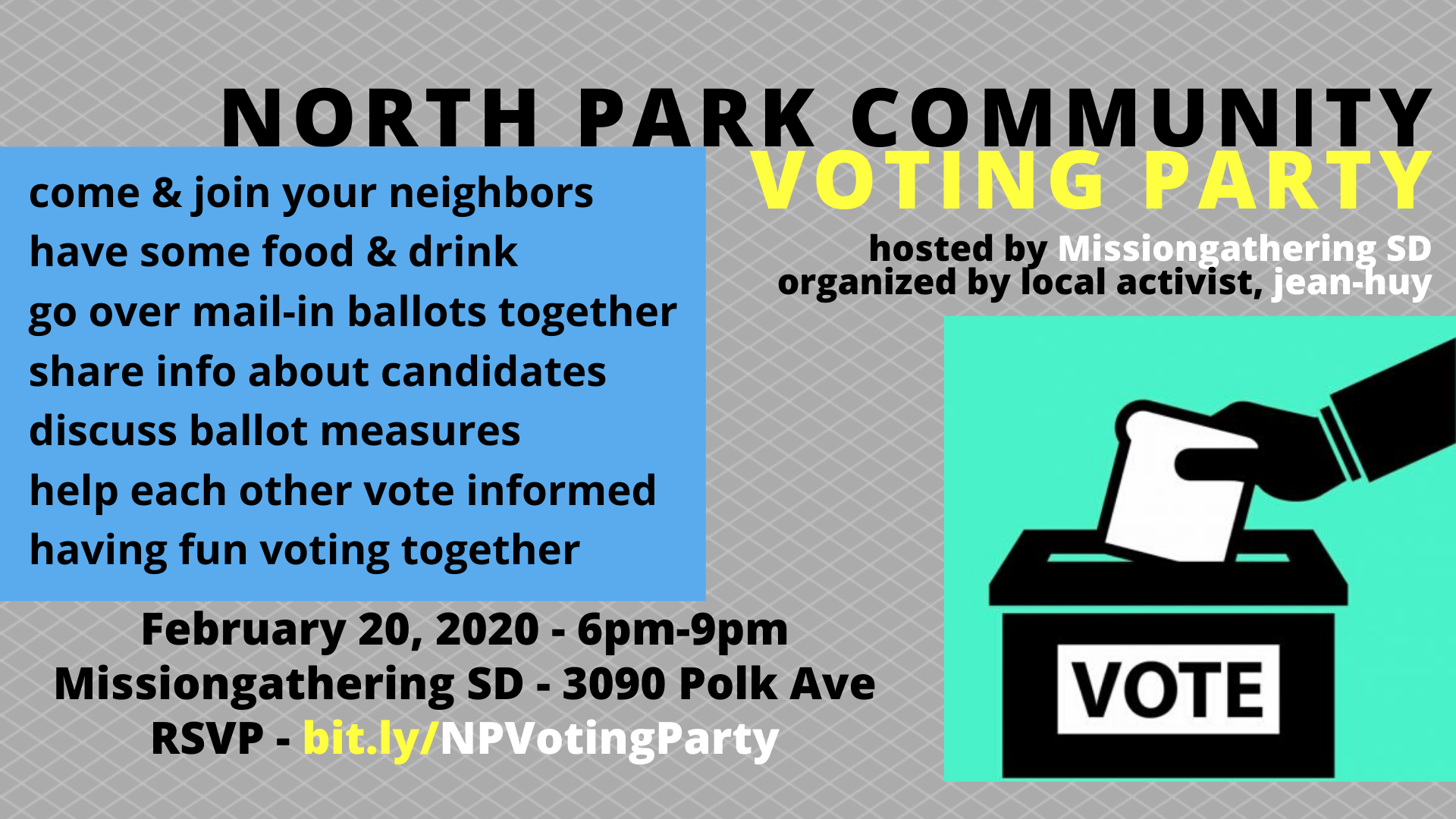 North Park Community - Voting Party