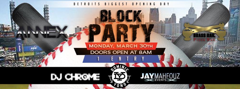 Detroit's Biggest Opening Day Block Party