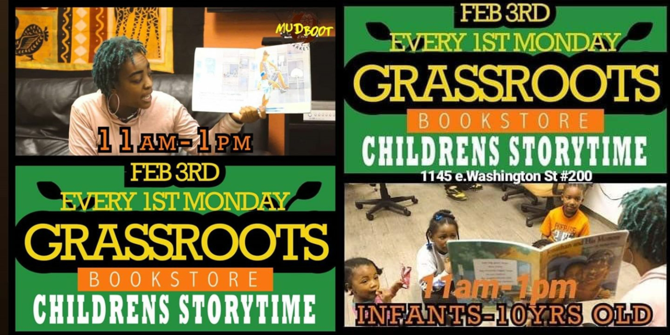 Children's Storytime @ Grassrootz Bookstore