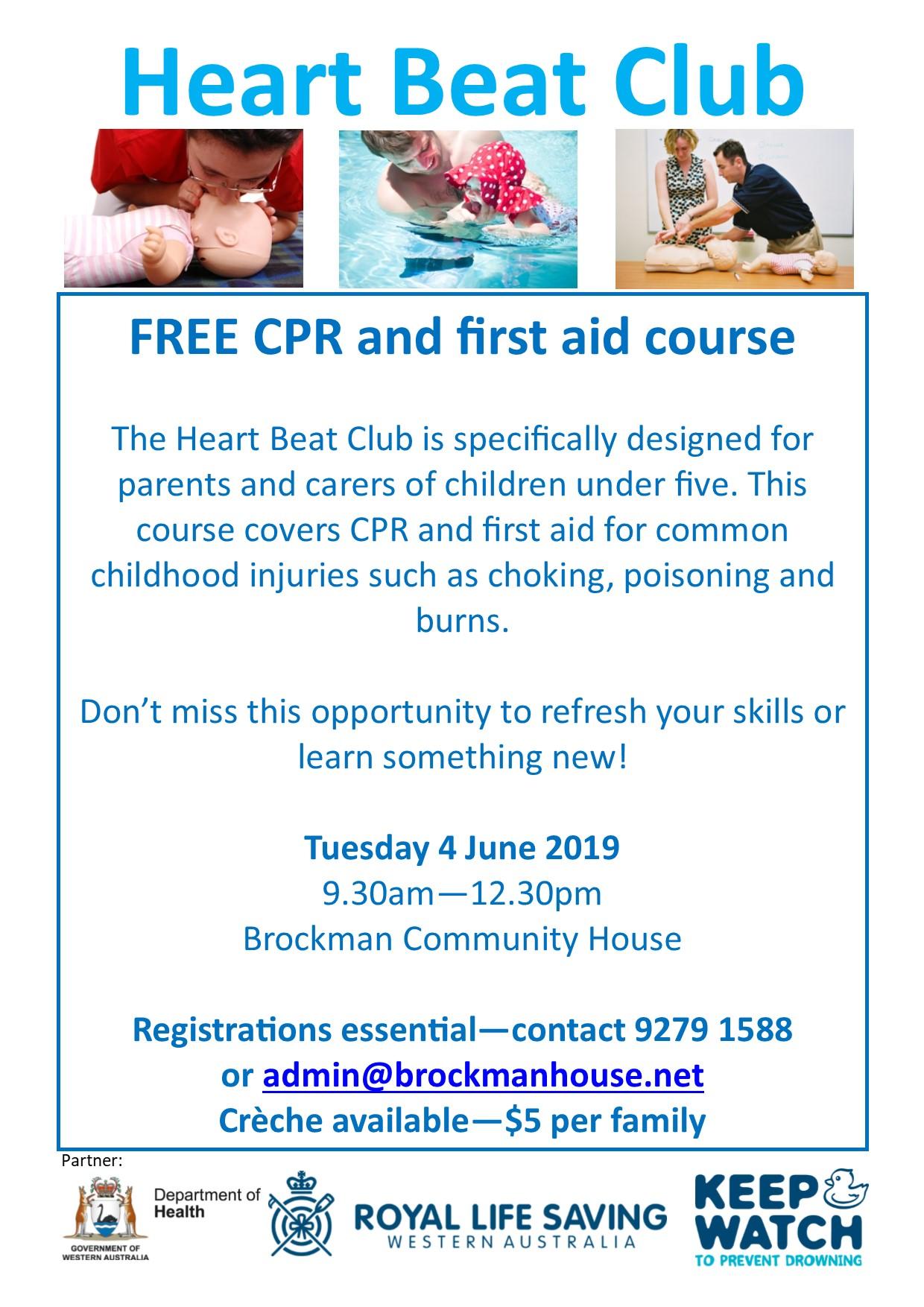 Heart Beat Club Free First Aid & CPR for Parents 