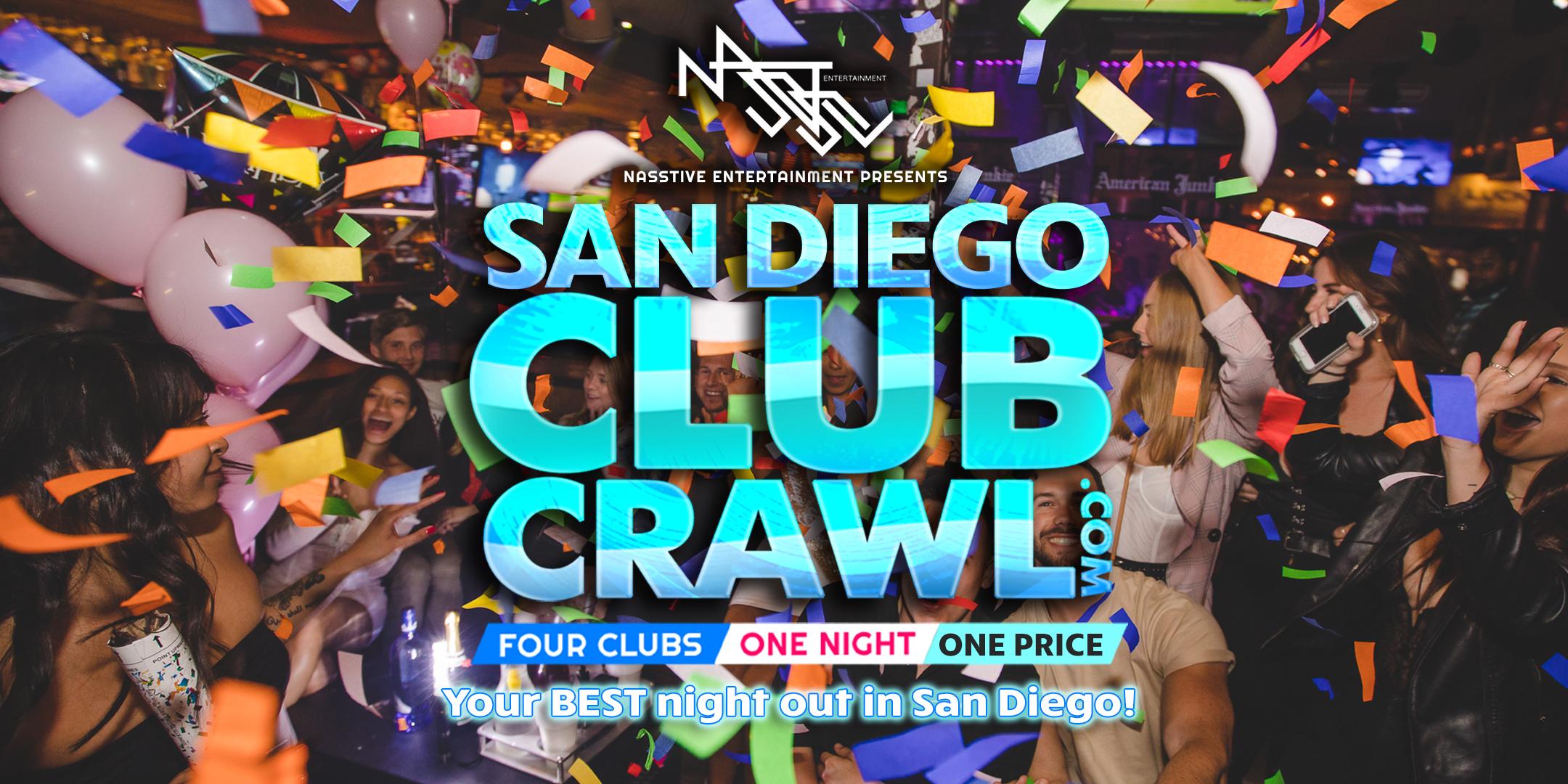 San Diego Club Crawl - Guided party tour to 4 SD nightclubs and bars 